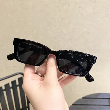 Модни Vintage слънчеви очила Дамски Маркови Дизайнерски Ретро Правоъгълни Слънчеви очила Дамски Ins-Популярните Цветни квадратни очила с UV400