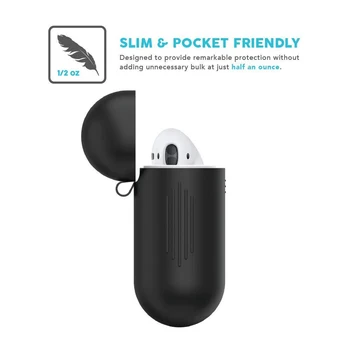 Нов устойчив на удари-Мек Силиконов Защитен Калъф за носене-калъф за Apple за слушалки AirPods 2-ри Модерен Преносим Защитен Калъф