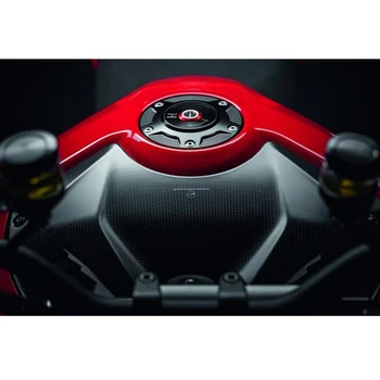 Карбон на Предния Капак На Резервоара за бензин Защитни капаци Гланцово Саржевое преплитане за Ducati Street Fighter Streetfighter V4 2018-2022