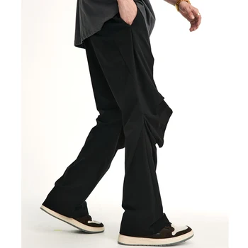 Мъжки модни дрехи от 2021 Лятна Градинска Хип-хоп Панталони-карго Индивидуалност Дизайн с фалшиви дупка прави панталони Причинители панталони