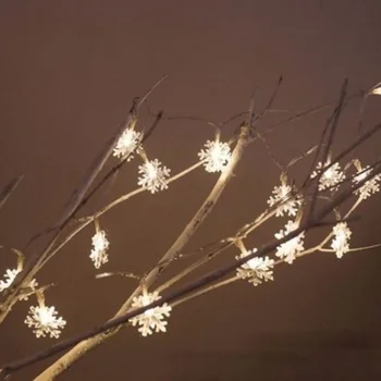 Ред на снежната фенер вела малки цветни светлинки звездни светлини отделението отделение флаш Коледни празнични светлини декоративни осветителни тела