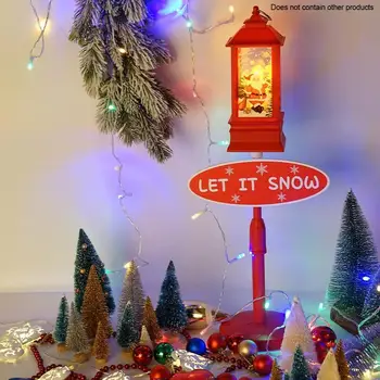 Коледна Електрическа Снежинка Уличното Осветление Външно Украса На Градината Дядо Коледа, Снежен Човек Светещ Лампа Начало Декор 2021