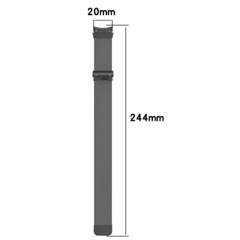 Гривна от магнитна каишка за Samsung Galaxy Watch 4 Classic 46 мм 42 мм 44 мм 40 мм и Каишка от неръждаема Стомана