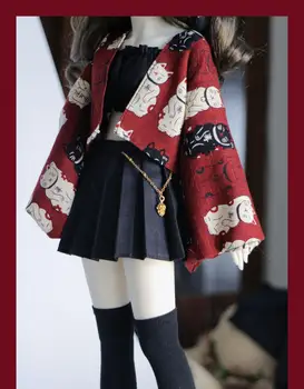 Модерен костюм за кукли Bjd 1/6 1/4 MSD 1/3 SD13 Облекло за кукли за момичета CWB174