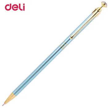 Дели 1бр 0,5 мм Канцелярский канцелярский молив спокоен 4 цвята метален механичен молив за ученици писане молив за рисуване