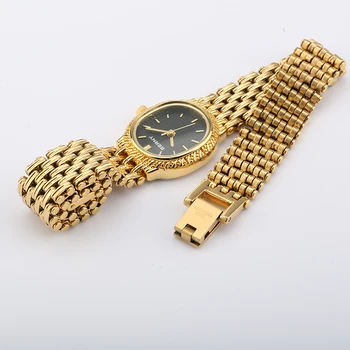 Дамски часовници Montre Femme Овални Златни часовници Ръчни часовници Reloj Mujer Женски Гривна Водоустойчив Кварцов Часовник Relogio Feminino