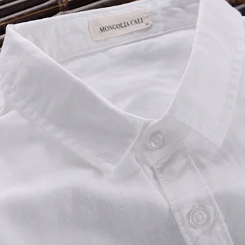 Нови Ленени ризи Suehaiwe на Мъжката Марка Италия Риза с дълъг ръкав За мъже Casual модни дрехи Ризата Camisas De Hombre