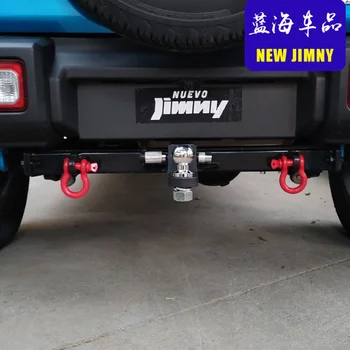 Авто Теглене на галя Детайли на ремарке без/с D-образен пръстен за Suzuki Jimny JB64 JB74 JB64W JB74W 2018-2020 Лост ремарке буксировочного дървен материал