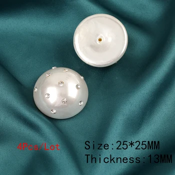 Бижута, аксесоари WHSOK/Подплата от изкуствена перла/Избор/Кръгла форма/Окачване CZ/Бижута и компоненти/Производство на САМ/Ръчно работа