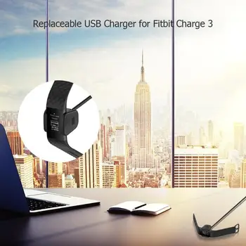 55 см Преносимото USB-Кабел за Зареждане на Fitbit Charge 3 Зарядно Устройство и Смарт Гривна зарядно устройство ще захранване на Зарядно устройство Адаптер Кабел за Fitbit Charge 3