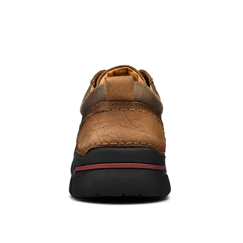 Cimifi Нова висококачествени мъжки обувки за катерене Ежедневни обувки от естествена кожа Водоустойчив работна обувки, Мокасини от телешка кожа