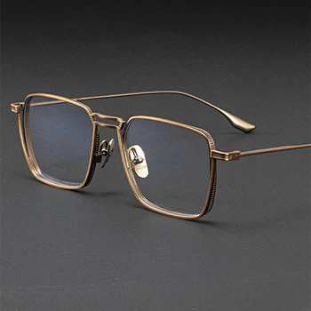 2021 Класическа Квадратни Рамки за Очила по рецепта на Мъжете Реколта Оптични Очила за късогледство Жени Луксозна Марка Унисекс Очила Oculos