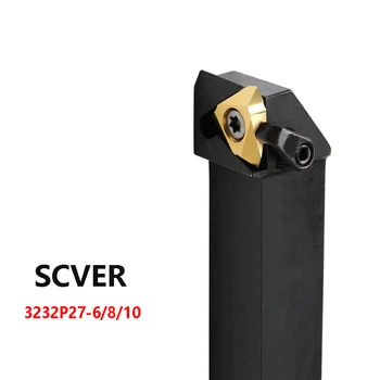 Извън SCVER 3232 6 8 10 SCVER3232P27 SCVER3232 Резьбонарезной Струг притежателя Оттичане на резба джолан инструмент използвайте поставяне на 27VER 27VNR