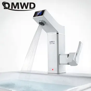 DMWD 3000 W Незабавен отопление Електрически кран за топла вода LCD дигитален дисплей панел на температурата Бързо загряване Интелигентен кран на резервоара без ЕС
