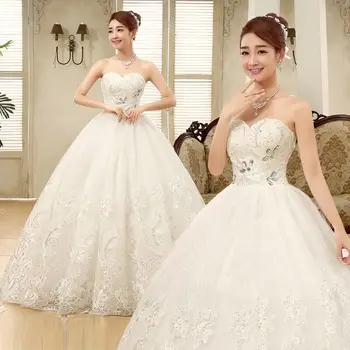 Сватбени рокли AIJINGYU бална рокля елегантна сватбена рокля WK434